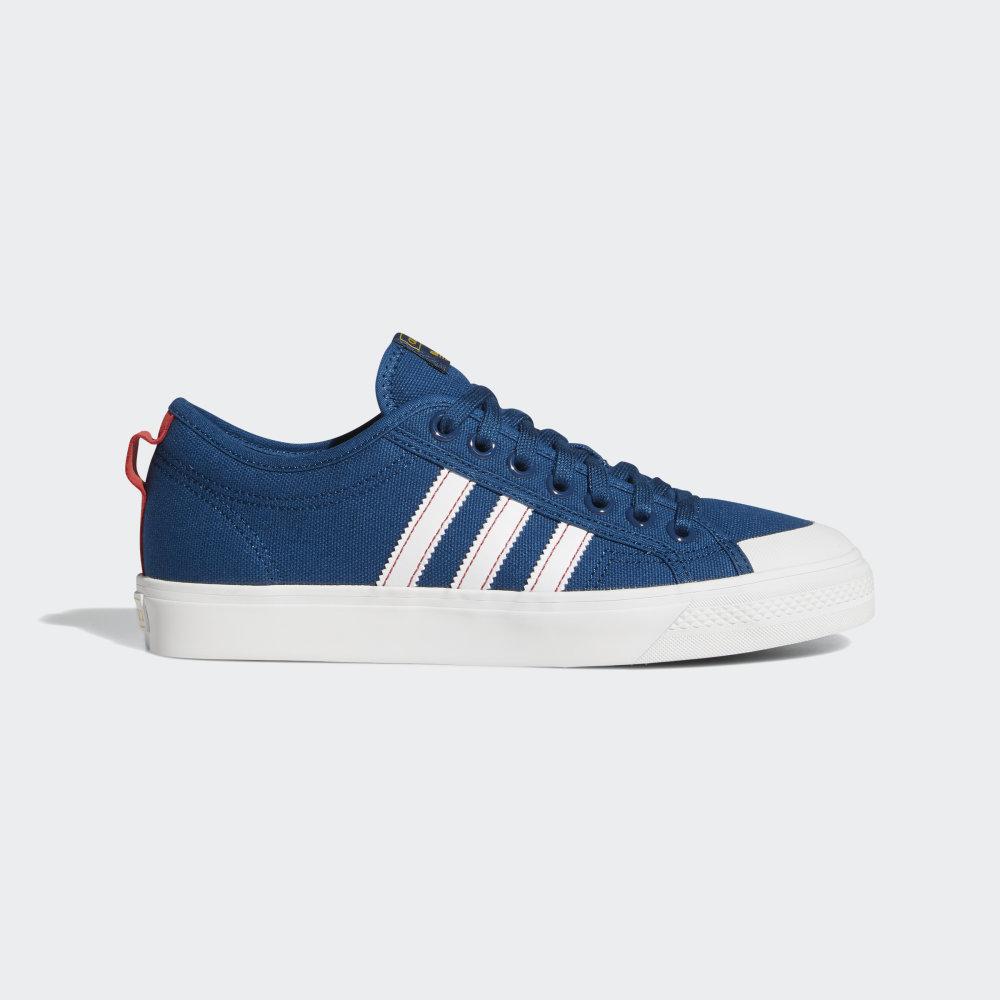 Adidas Men's Nizza Originals Shoes White/Red Ireland EF5706